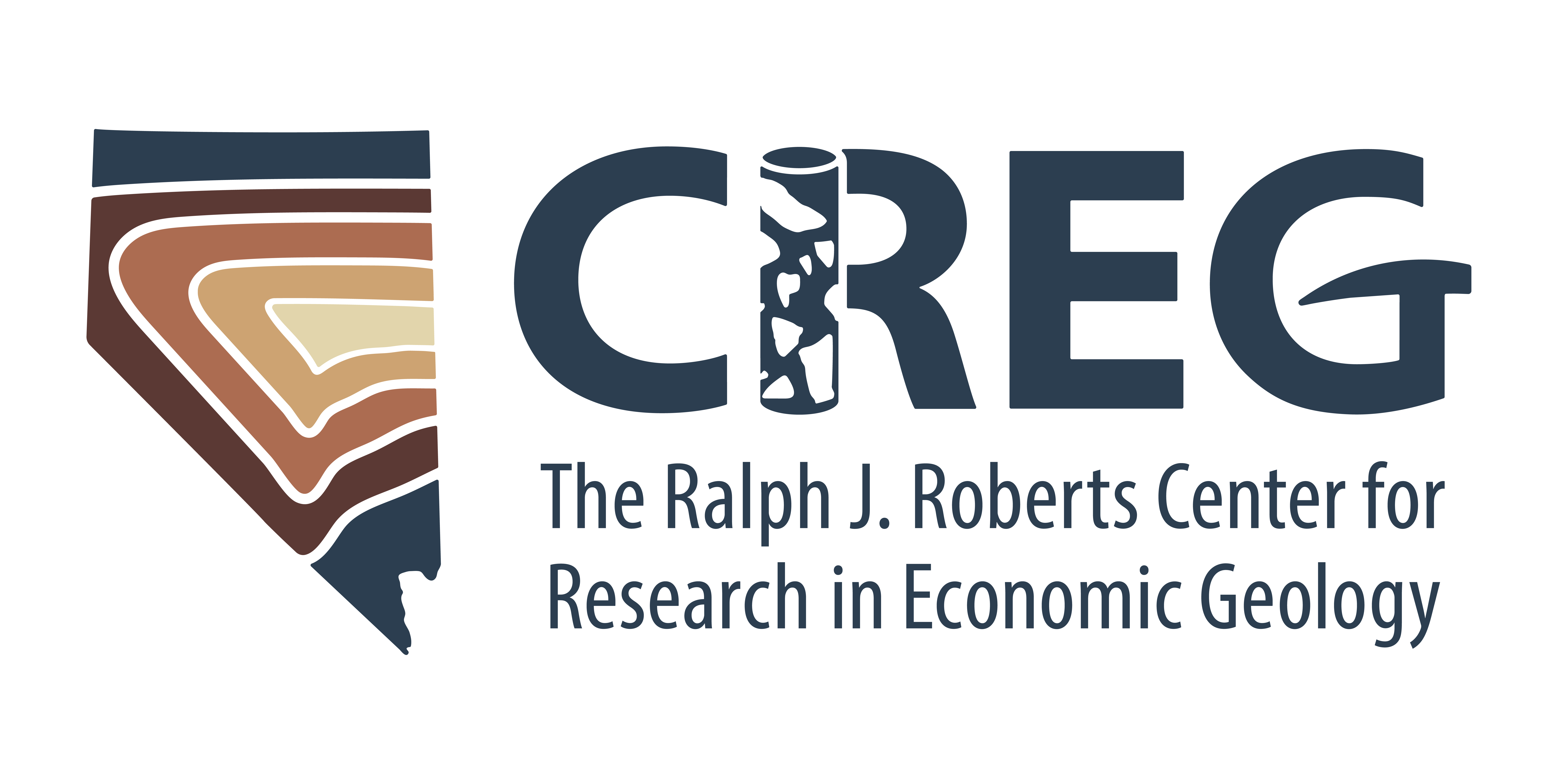 Logo for the Ralph J. Roberts Center for Research in Economic Geology