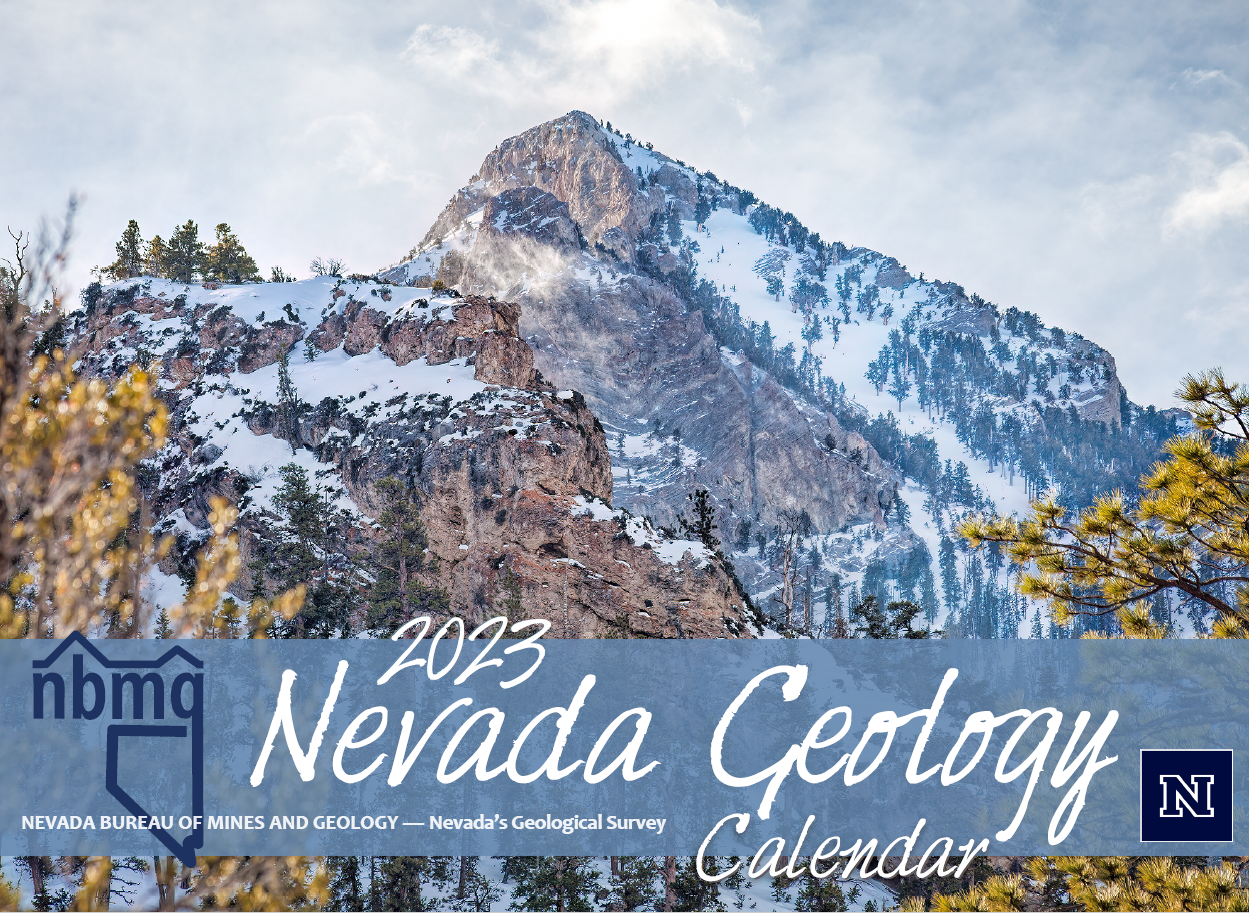 Cover of the 2023 Nevada Geology Calendar