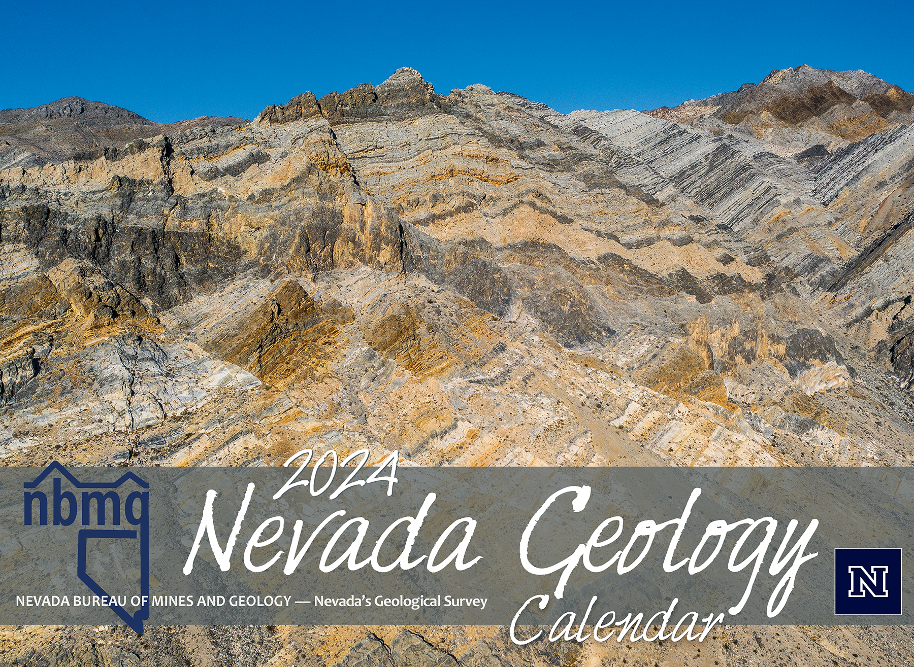 Cover of the 2024 Nevada Geology Calendar