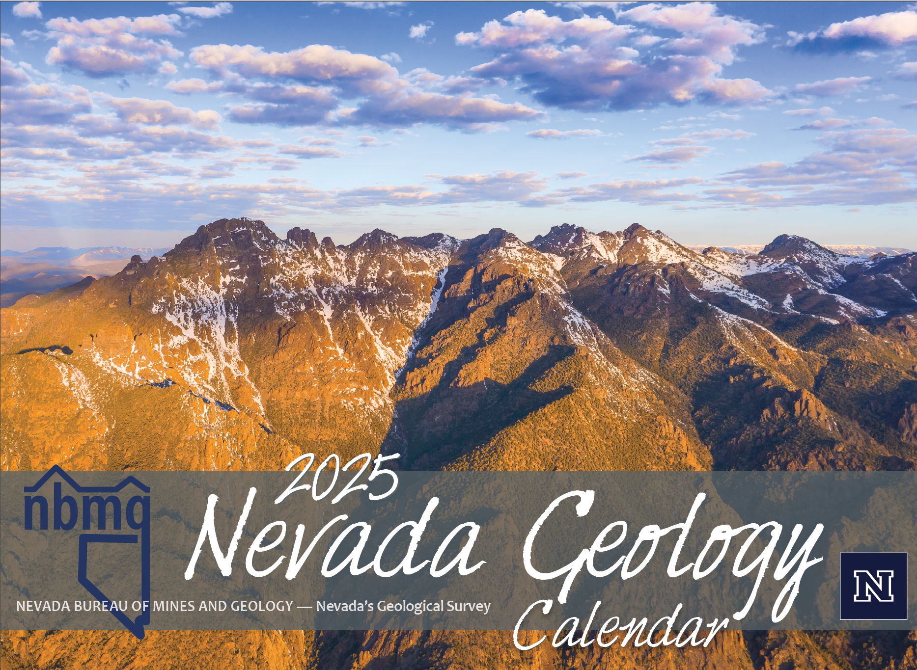 Cover of the 2025 Nevada Geology Calendar