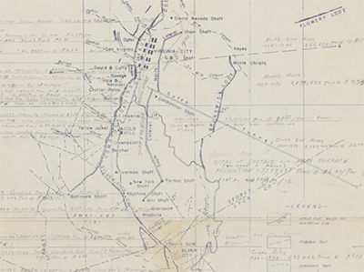 Sample of a historical mining district map.