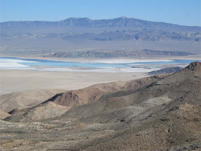 Lithium brine ponds Clayton Valley