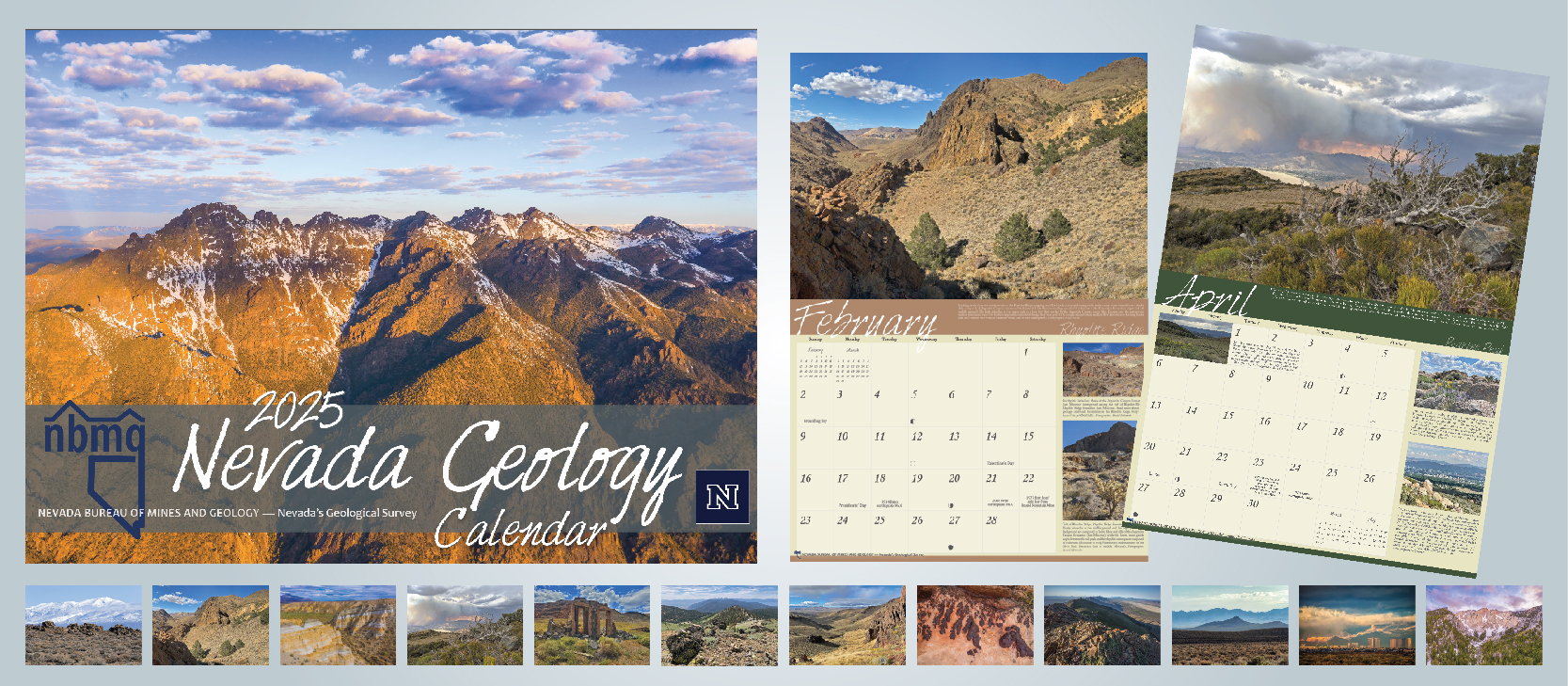 2025 Nevada Geology Calendar